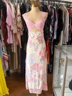 lucky dice maxi dress For Love & Lemons Lucky Dice Maxi Dress in Twilight